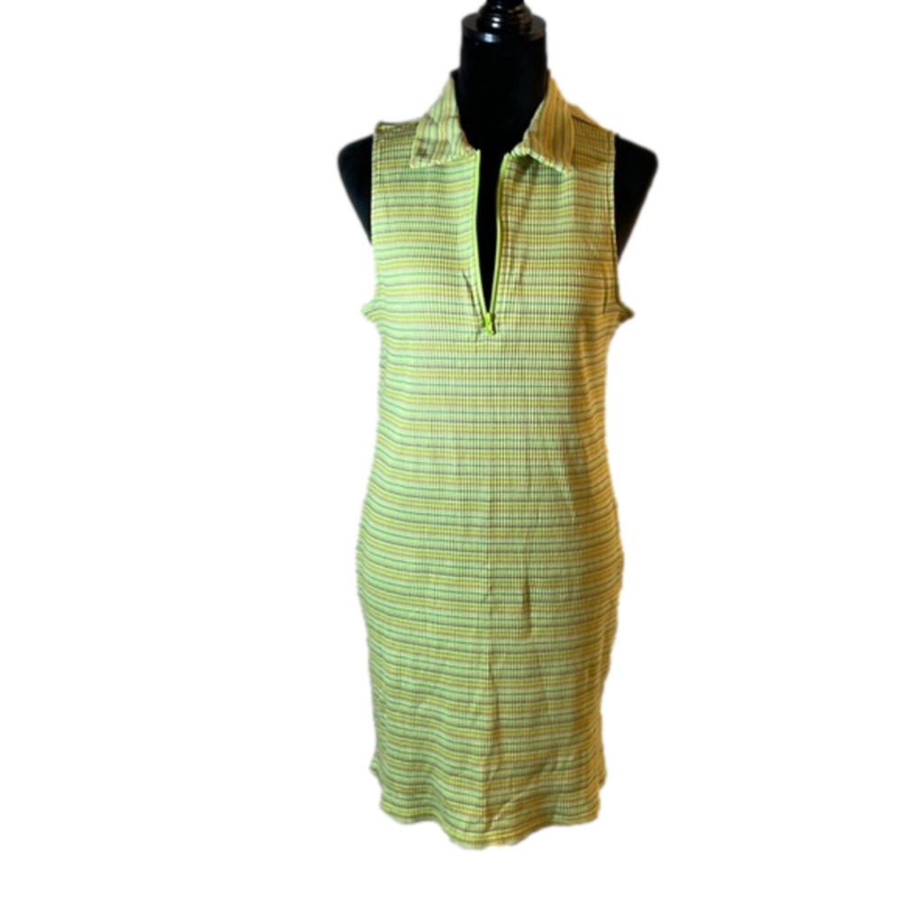 WILD Fable Women’s Multicolor Striped Sleeveless Shirt Dress